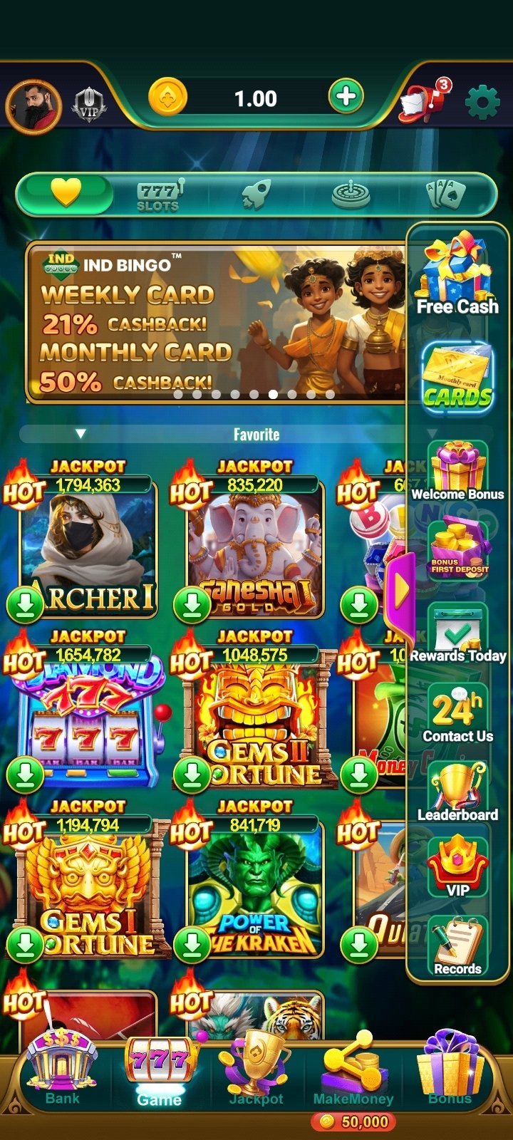 IND Bingo Game online gaming banner